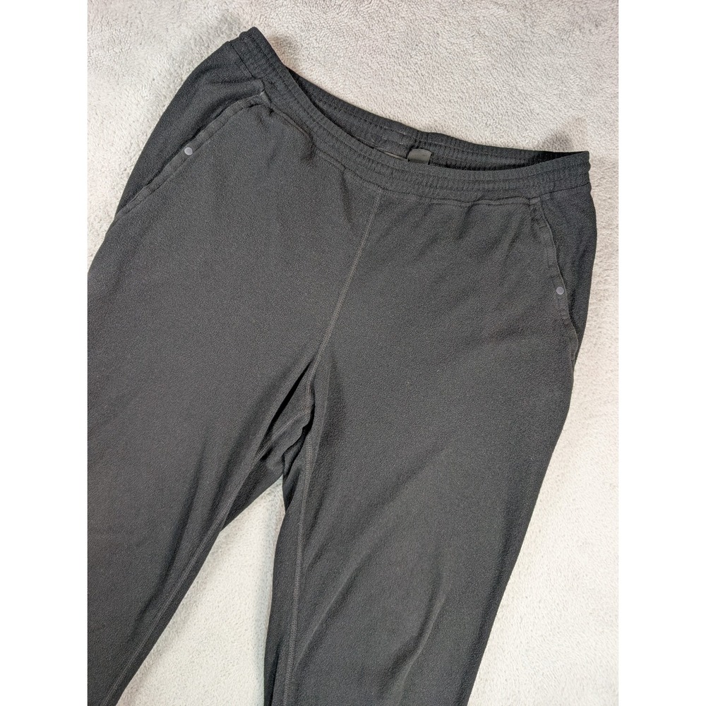 Patagonia Synchilla Fleece Pants Mens Large Black Made in USA Elastic Waist L